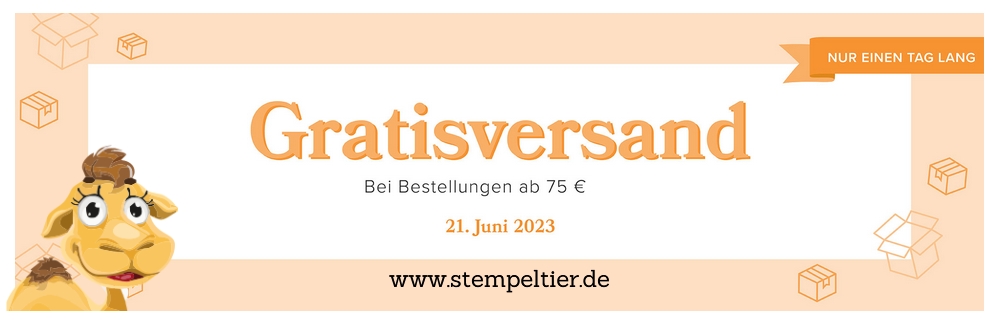 stampin up gratisversand 21 juni 2023 stempeltier