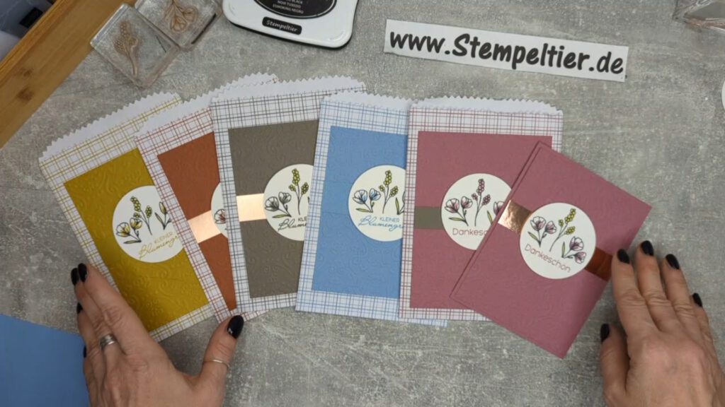 stampin up zeitlos arrangiert verpackung goodie stempelkissen leckereientüte