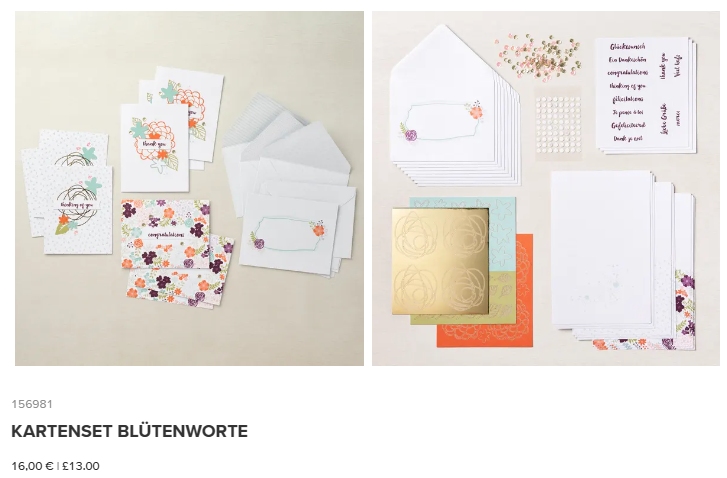 stampin up kreativset kit blühworte stempeltier