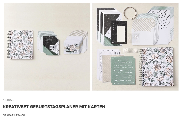 stampin up kreativset kit geburtstagsplaner stempeltier