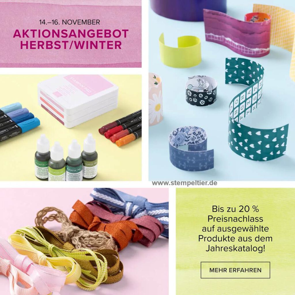 stampin up angebot herbst winter november