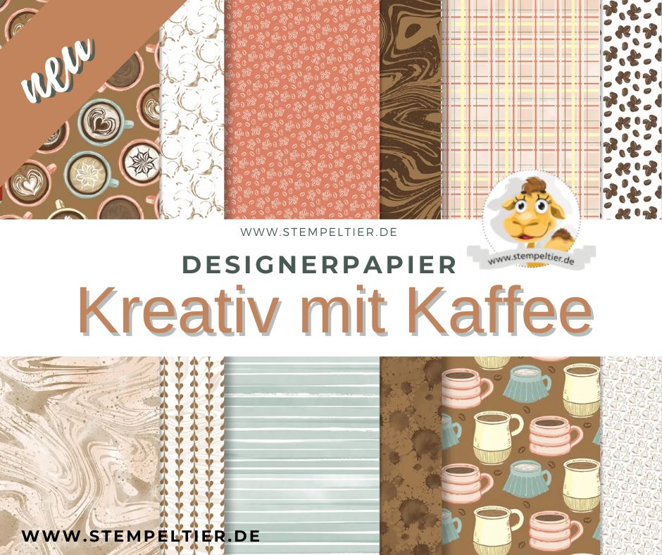 stampin up kreativ mit kaffee Designerpapier 2024 online exclusive käffchen