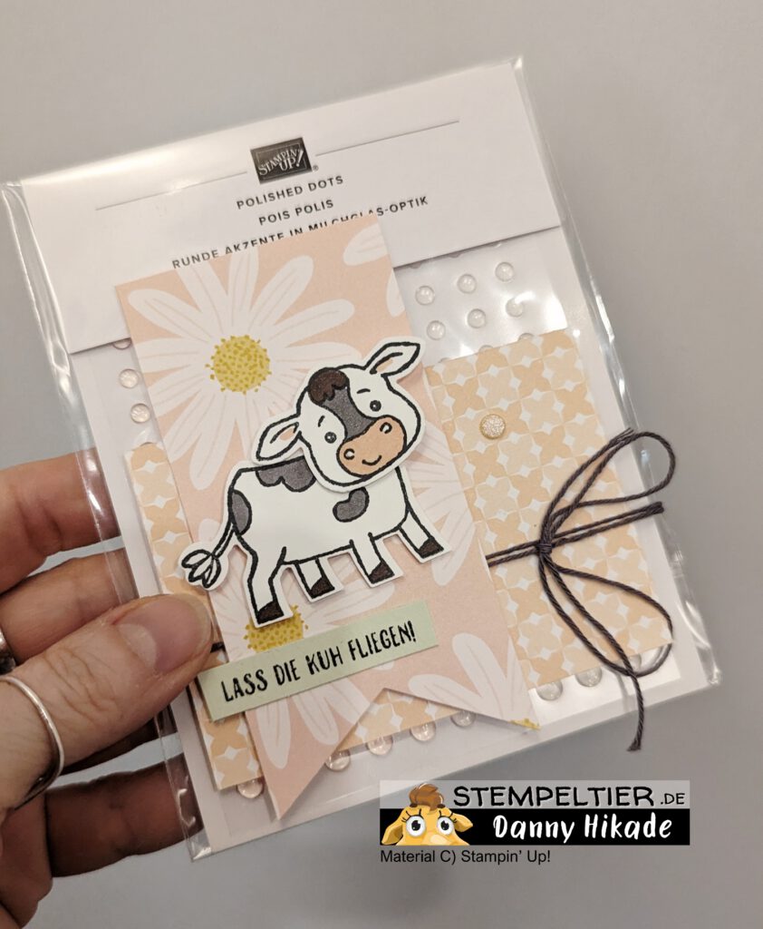 stampin up Strasssteinchen Embellishment Goodie verpackung so kuhl cow kühe stempeltier