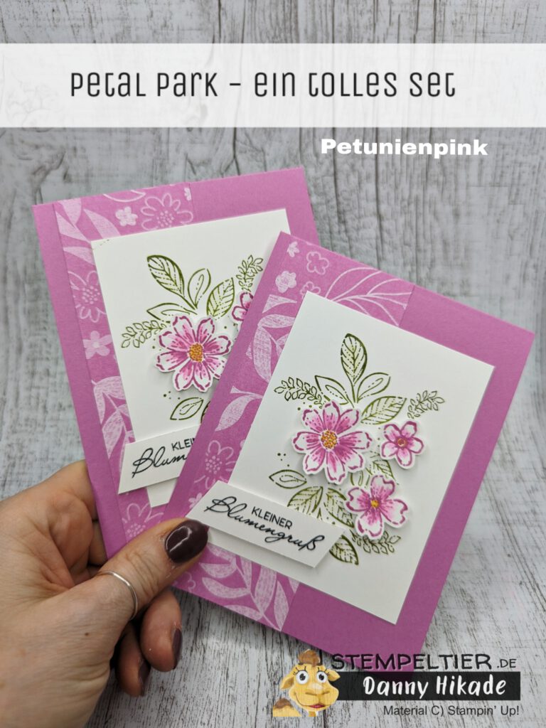 stampin up petal park petunienpink