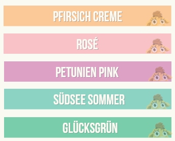 STAMPIN UP NEUE INCOLOR farben petunie rose pfirsich südsee