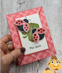 marienkäfer funfold karte stampin up