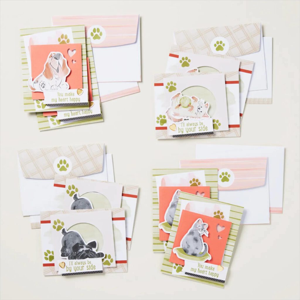 stampin up an deiner seite katze hund kit