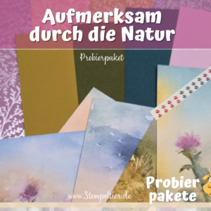 stampin up probierpaket aufmerksam durch die natur jk 2024 stempeltier