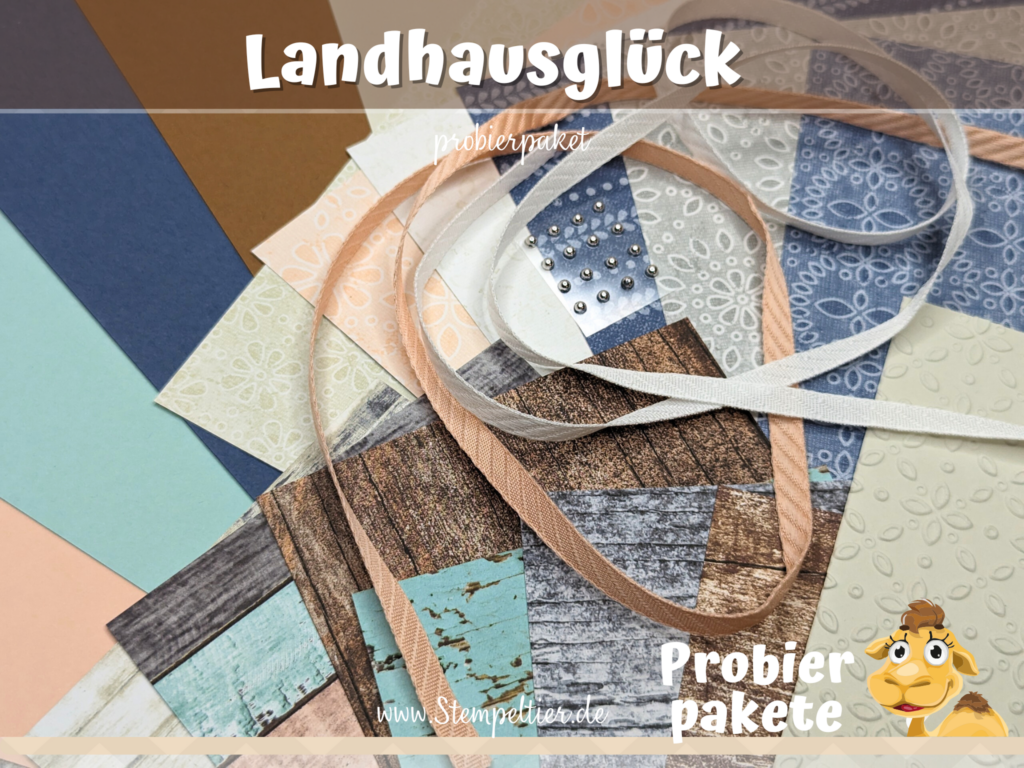 stampin up probierpaket landhausglück jk 2024 stempeltier