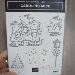 Stempelset "caroling mice" Mäuse Chor