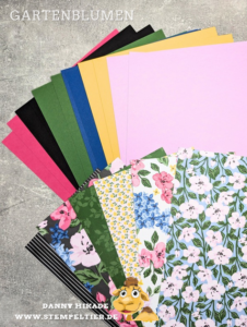 stampin up gartenblumen materialpaket dsp pluspaket probierpaket
