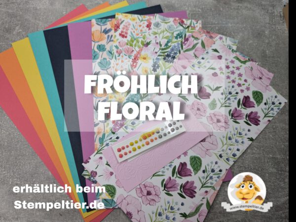 Materialpaket "Fröhlich floral"