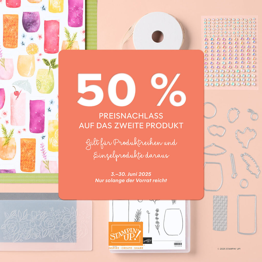 stampinup 50% rabatt auf produktreihen stempeltier 