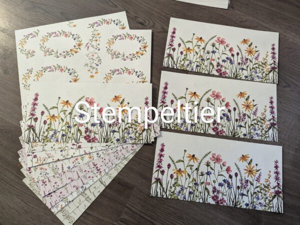 filigrane Blumen 12" x 12"