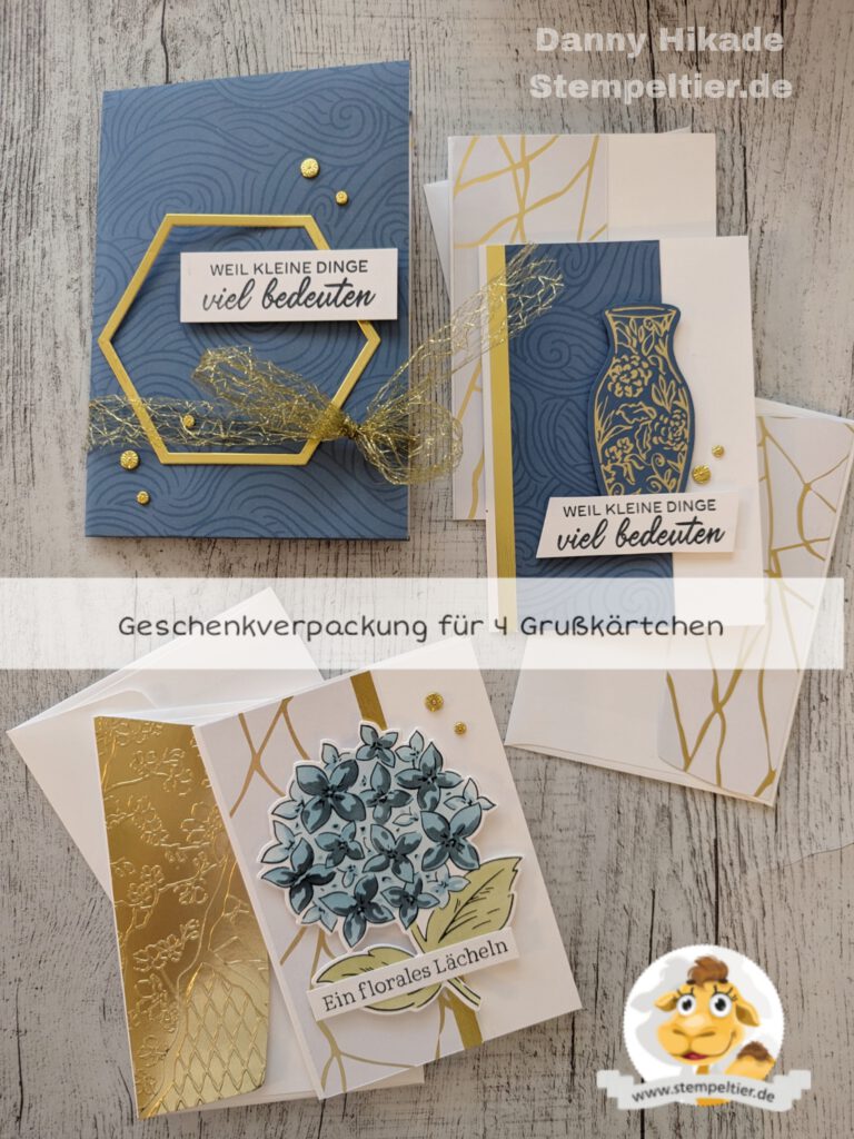 stampinup kintsugi Anleitung Geschenk Verpackung Karten Stempeltier 