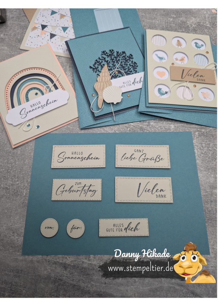 Stampin up Kit kreativset handgemachtes von herzen wcmd stempeltier stempelset