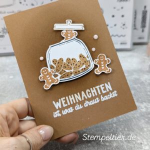 stampin up lebkuchenmann weihnachtskarte 2025 stempeltier
