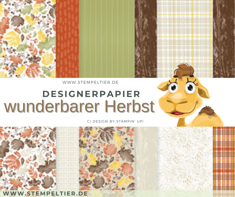 Designerpapier OE 2025 stampin up wunderbarer herbst