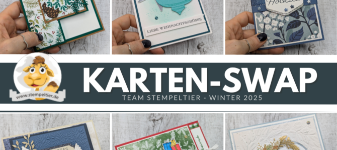 Kartenswap Inspiration Herbst Winter 2025 vom Team Stempeltier