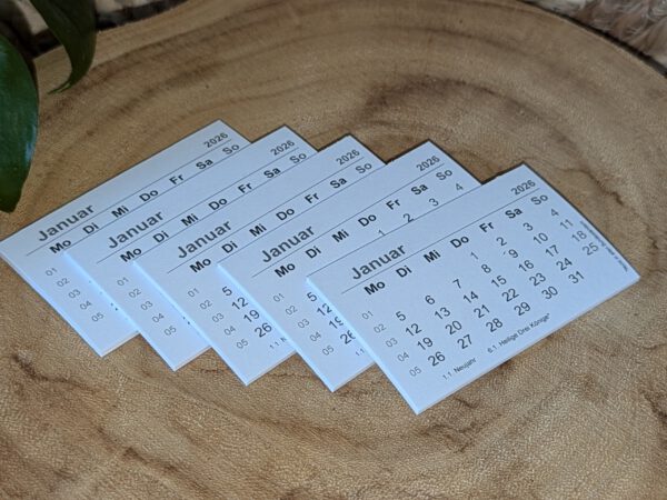 Mini Bastelkalender 2026