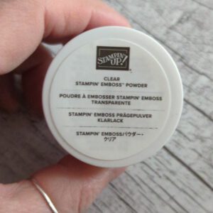 Embossing Pulver/ Prägepulver Klarlack