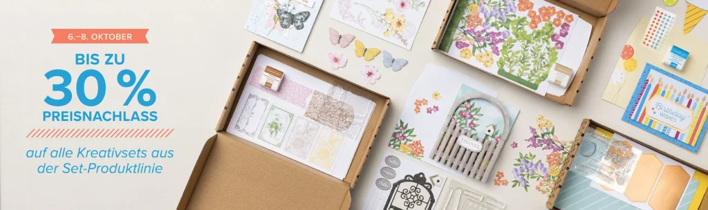 stampin up kreativsets 30% angebot oktober 2025