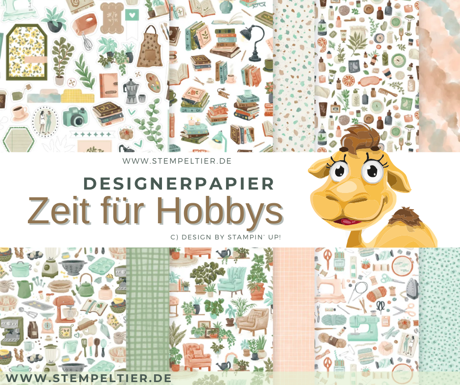 stampinup Designerpapier OE 2025 stampin up zeit für hobbys mein liebstes hobby