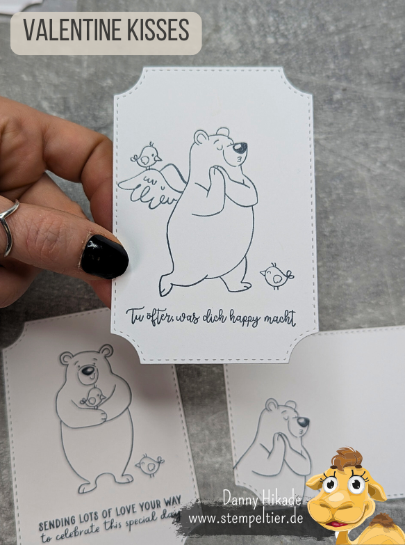 Stampin up november bärchen valentines kisses stempeltier danny