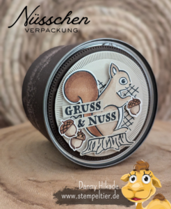 Stampin up süsses eichhörnchen verpackung Nüsse Erdnüsse stempeltier danny