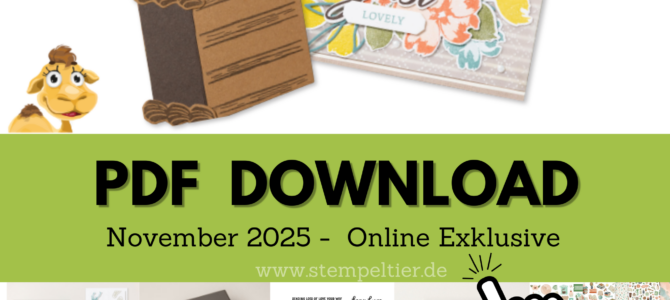 November Neuheiten Online Exklusiv – Zeit für Hobbys, Bärchen, Fuchs und Hirsch….