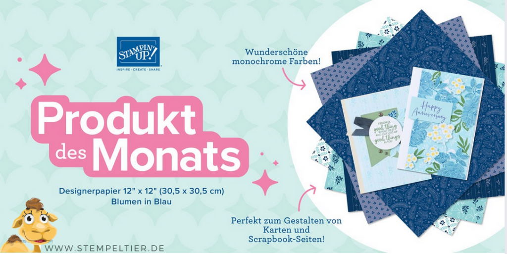 stampin up dezember produkt des monats bezaubernd blau dsp