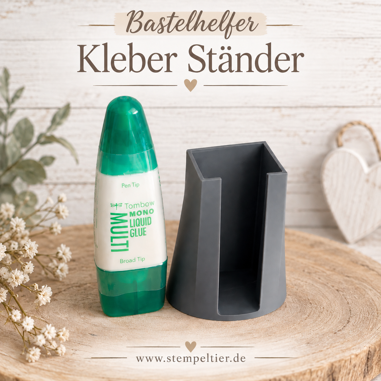 stempeltier tombow flüssigklener ständer kleberhalter
