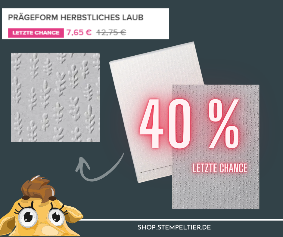 ausverkauf stampin up herbstlaub prägefolder