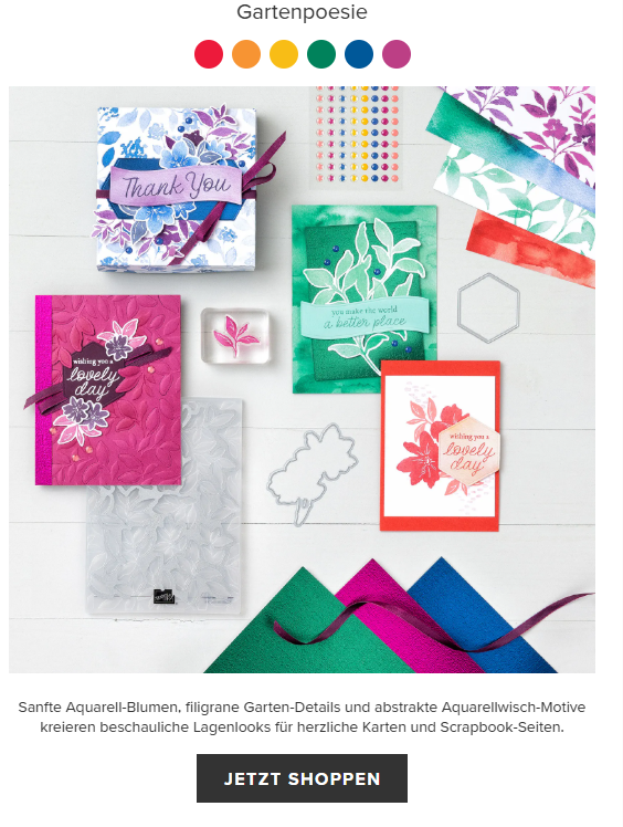 stampin up stempeltier gartenpoesie exklusiv online märz 2026