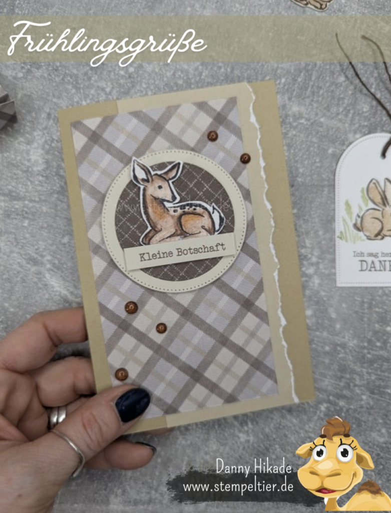 stampin up produkt des monats frühlilngsgrüße reh hase