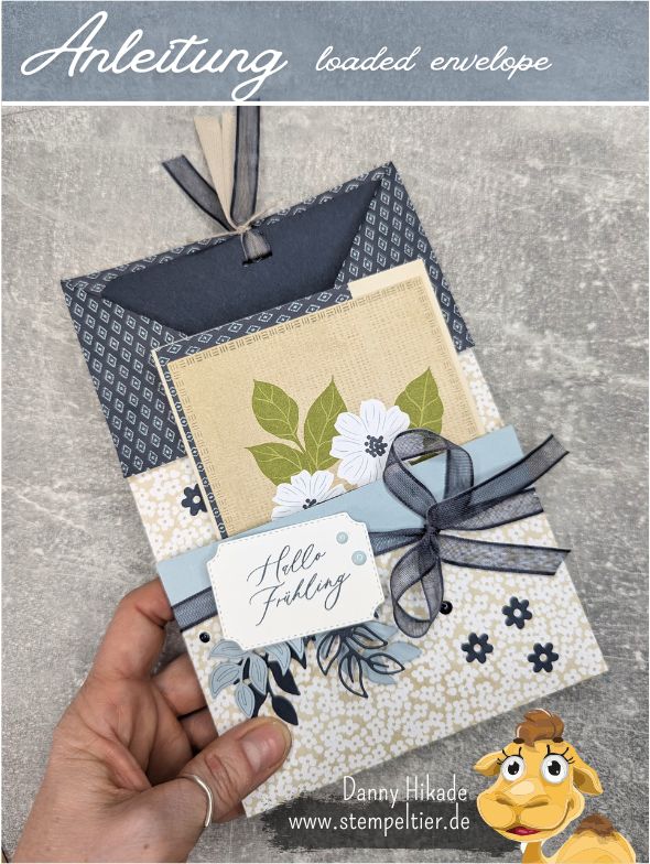 stampin up loaded envelope anleitung umschlag liebevolle blüten stempeltier
