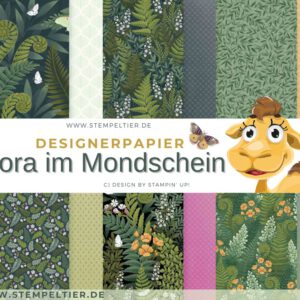 Designerpapier mini 2026 stampin up flora im Mondschein stempeltier