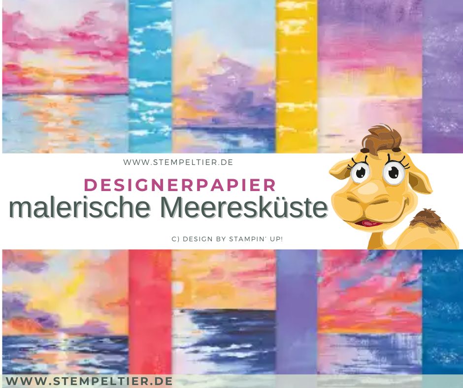 Designerpapier mini 2026 stampin up malerische Meeresküste stempeltier