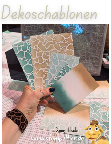 kreative kartenideen mit dekoschablonen wasser steine pool stampinup stempeltier