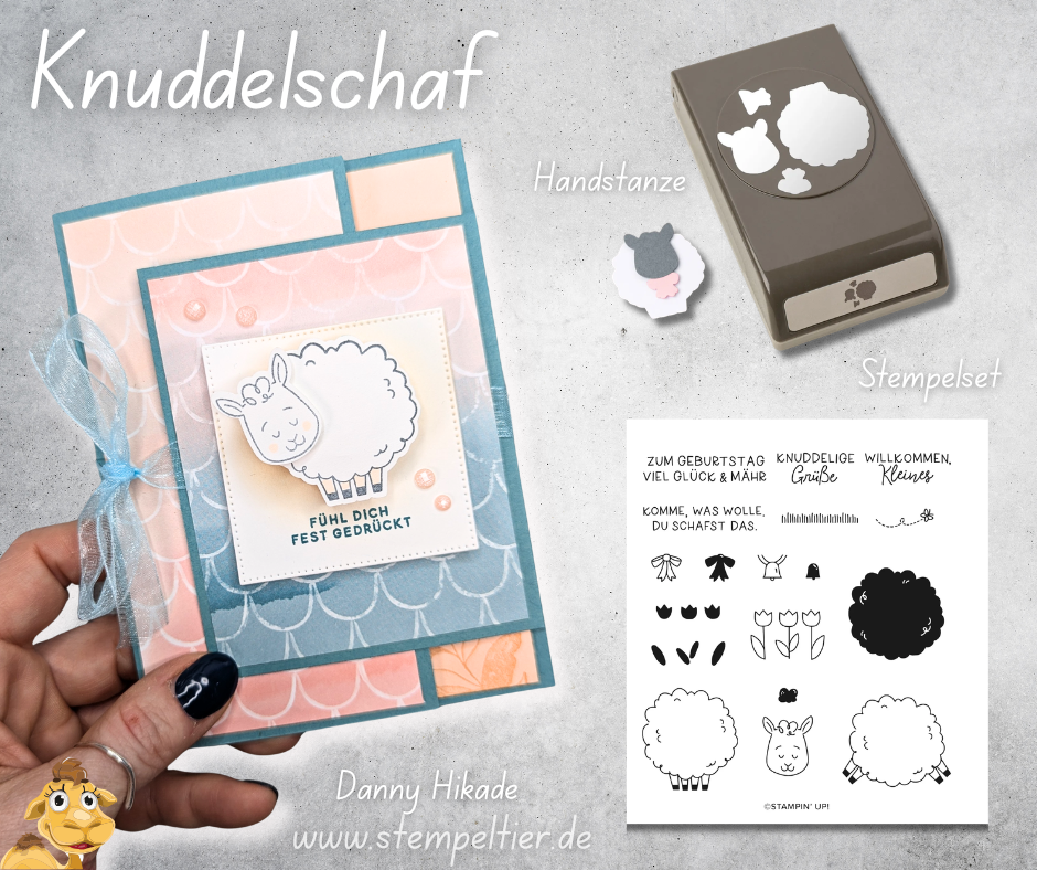 stampin up knuddelschaf flauschige freunde schaf