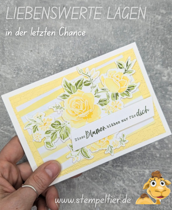 stampin up liebenswerte Lagen Blüten blumengruß gelb