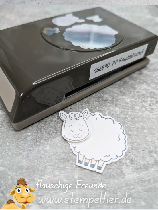 stampin up schaf ostern knuddelschaf stempeltier flauschige Freunde stanze