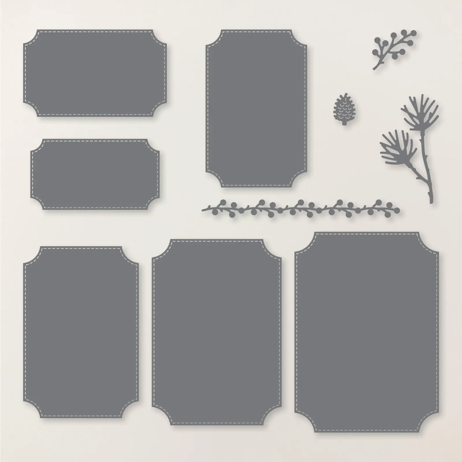 stampinup 165775 stanzformen bezaubernde zweige rechtecke