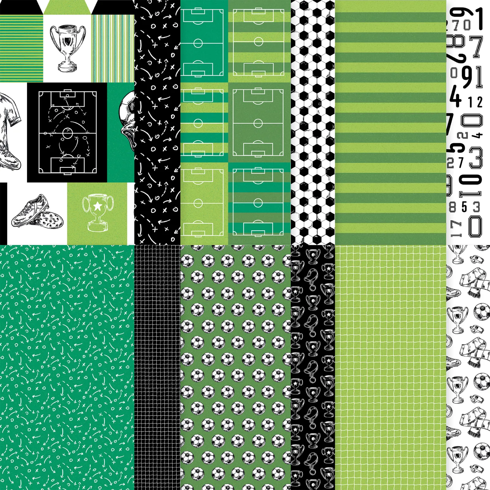 stampinup fussball voll ins Tor WM Designerpapier