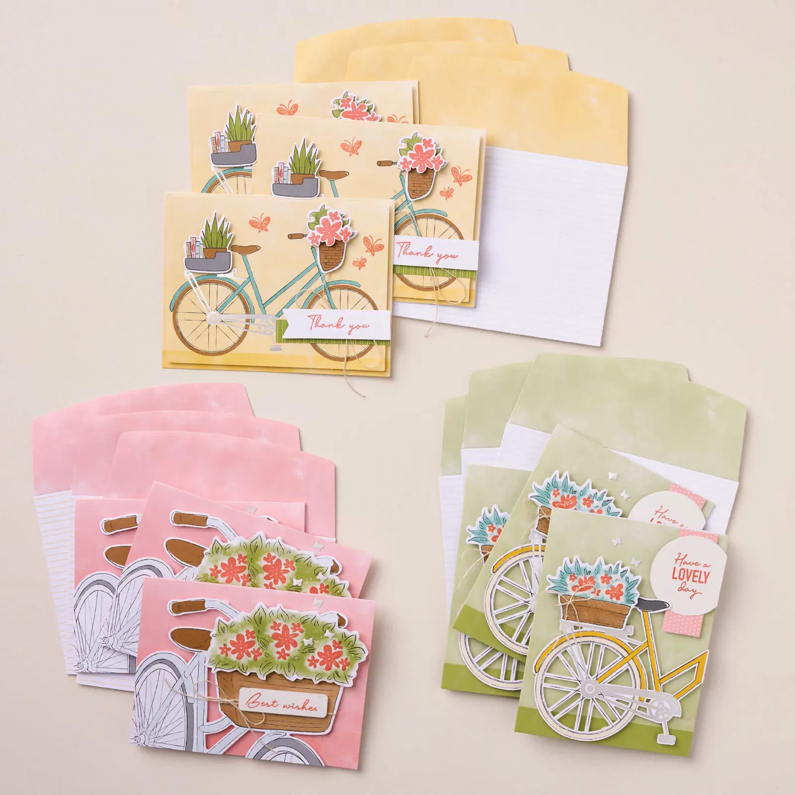 stampin up juni bikes and blooms fahrrad paper pumpkin refill nachfüllpackung