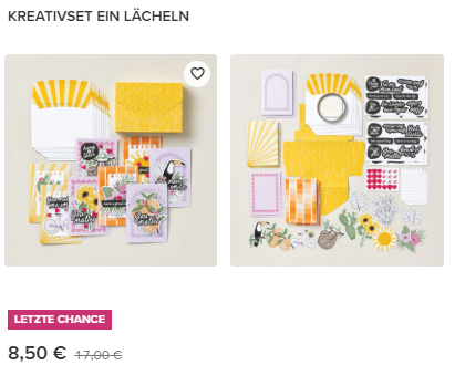 stampin up kreativset ein lächeln