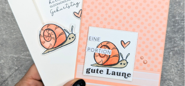 Tierisch lieb – die Schnecke in Altrosé Tierisch lieb – die Schnecke in Altrosé