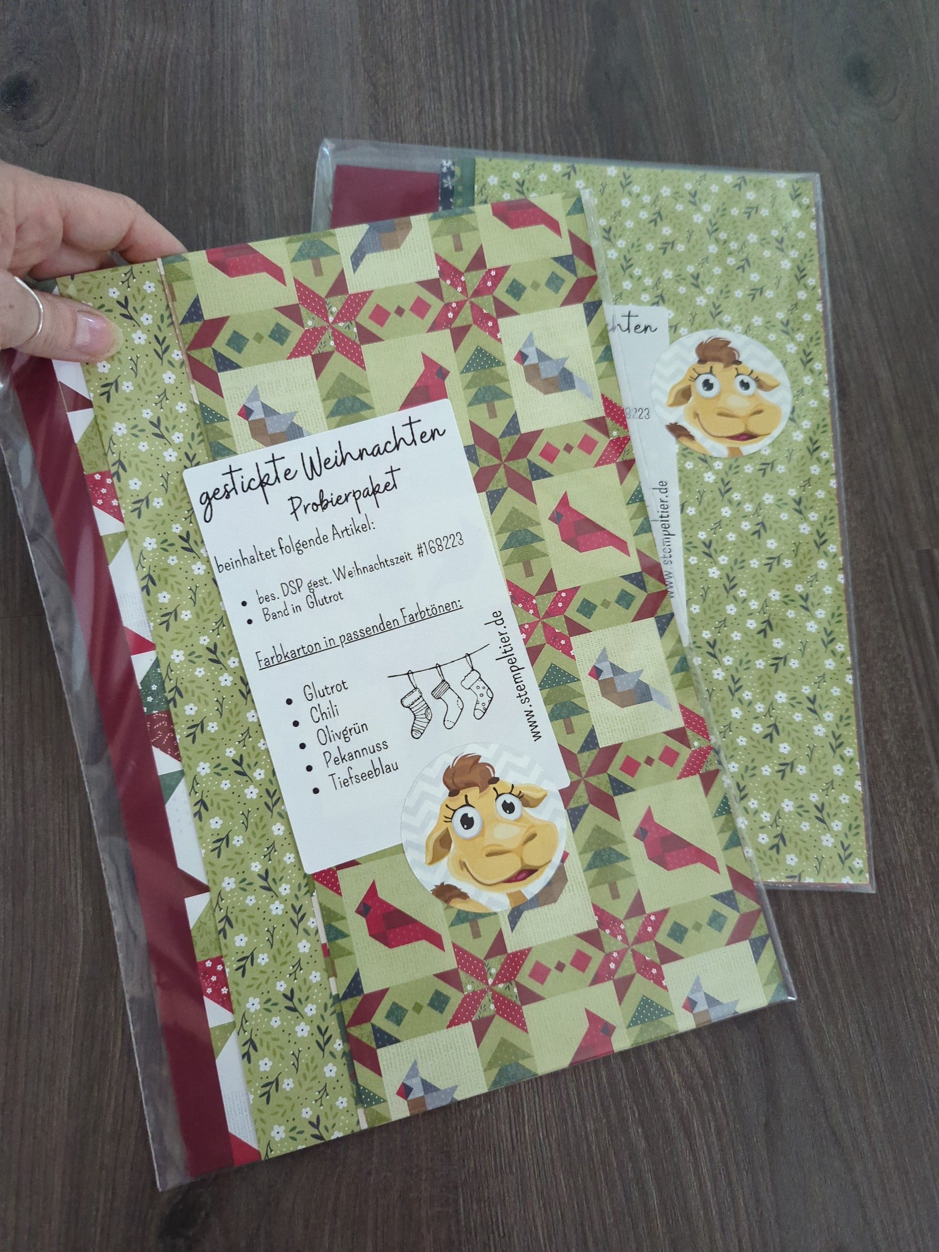 Probierpaket "gestickte Weihnachten"