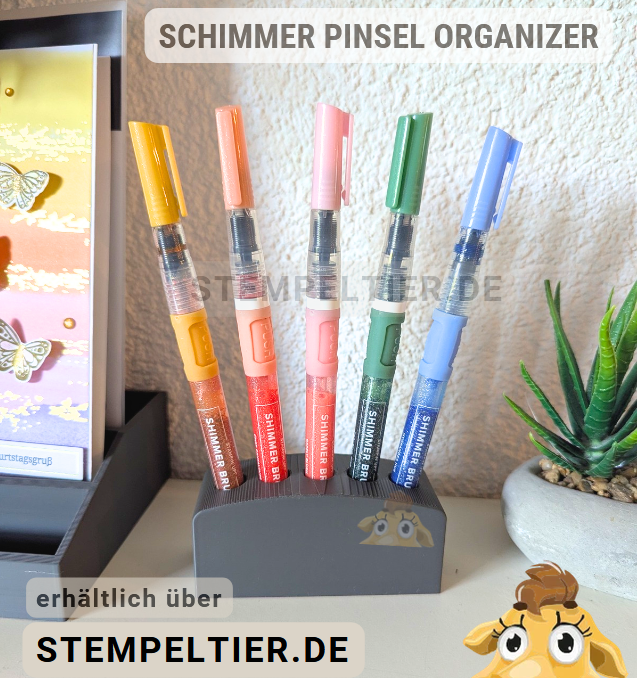 SCHIMMER-PINSELSTIFT incolor stampin up halter organizer aufbewahrung stempeltier