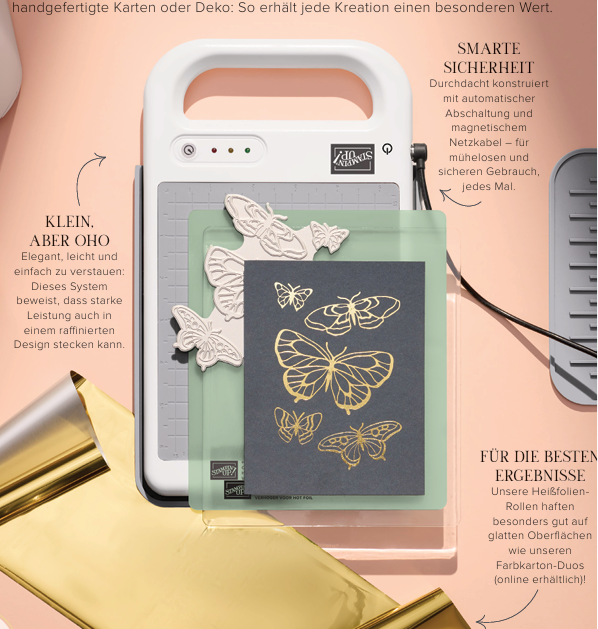 stampin up hot foil heißfoliensystem stempeltier